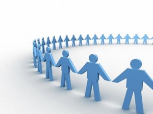 collective-intelligence-blue-people-holding-hands